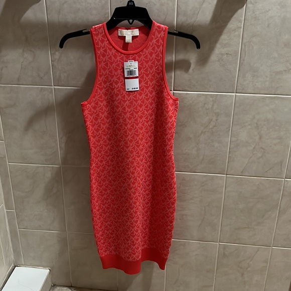 NWT. Michael Kors Logo Jacquard tank dress - Picture 5 of 9